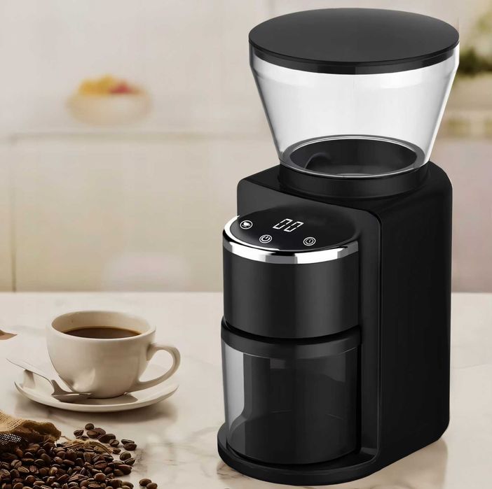 Elektryczny Młynek Do Kawy 180W Żarnowy Automatyczny + 52 Poziomy