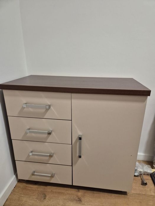 Meble wenge komoda szafa brąz wanilia
