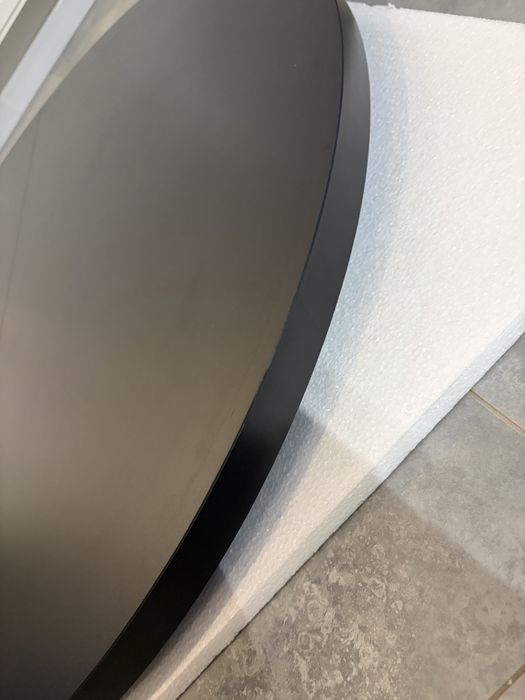 Blat stołu okrągłego 100 cm czarny