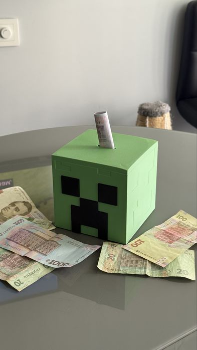 Копілка для грошей Minecraft (Кріпер ) — 3D друк