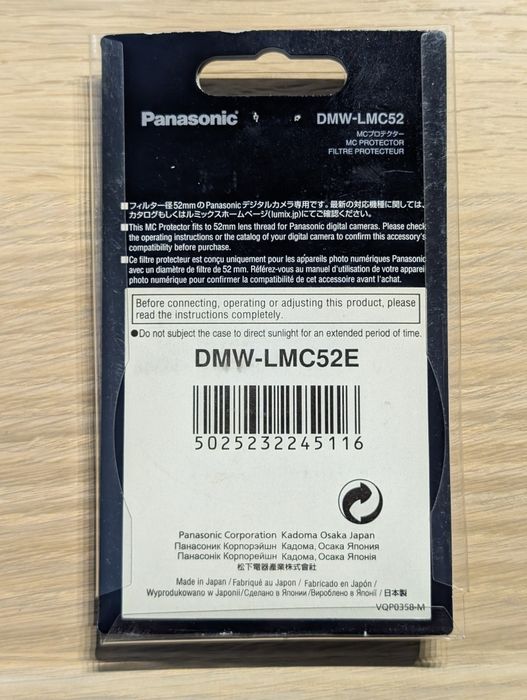Lente protetora Panasonic Lumix DMW-LMC52