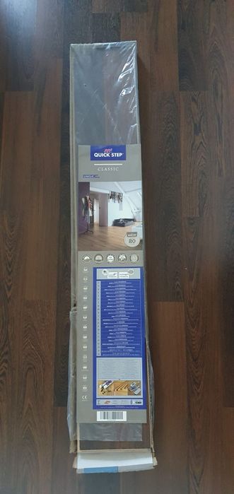 Panele podłogowe Quick-Step Classic (ciemny dąb/orzech) ok. 14m2 + nowe + listwy przypodłogowe