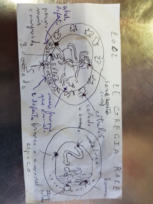 Moeda da Grécia de 2€ rare com defeito de fabricação 2002