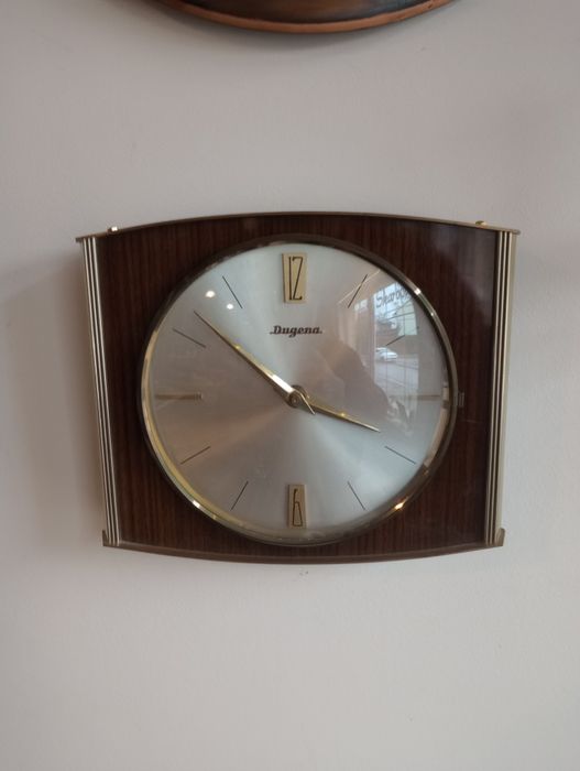 Piękny stary  zegar do powieszenia Dugena Okazja