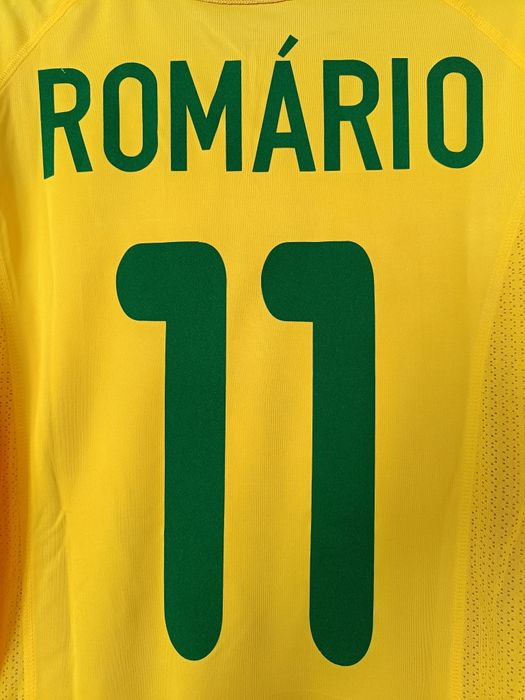 Koszulka reprezentacji Brasil #11 Romário 2000-02 Home Nike Dri-fit