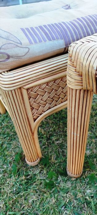 Conjunto Mesinha de estar/jardim c/ 4 bancos