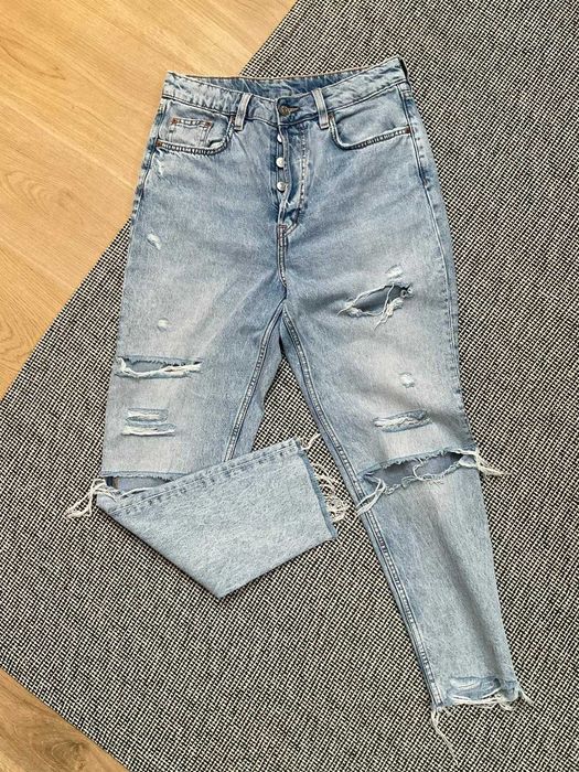 Spodnie H&M jeansy z dziurami 38