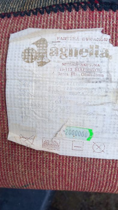 Dywan wełniany 200x300cm.PRL vintage style.