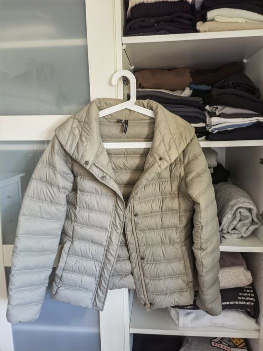 Mango, kurtka puchowa, beż, fango, toupe, s