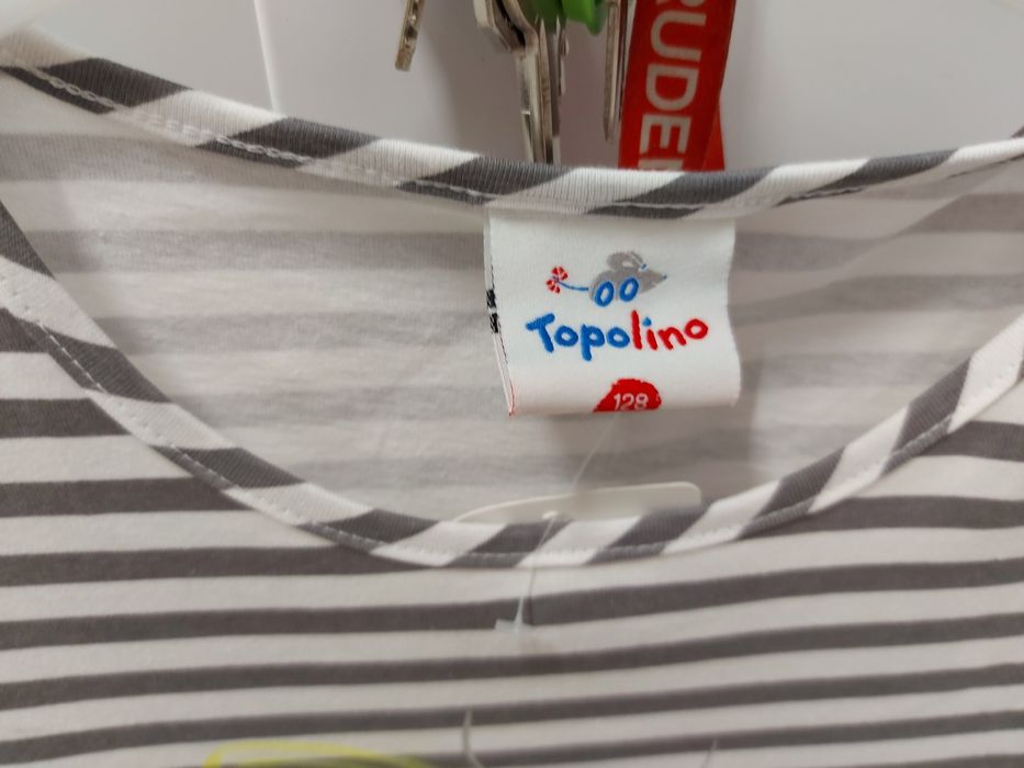 Nowa piękna sukienka z metkami rozmiar 128 topolino