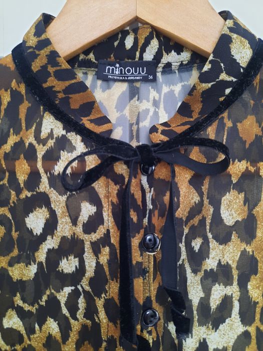 Sukienka MINOUU panterka rozm. 38