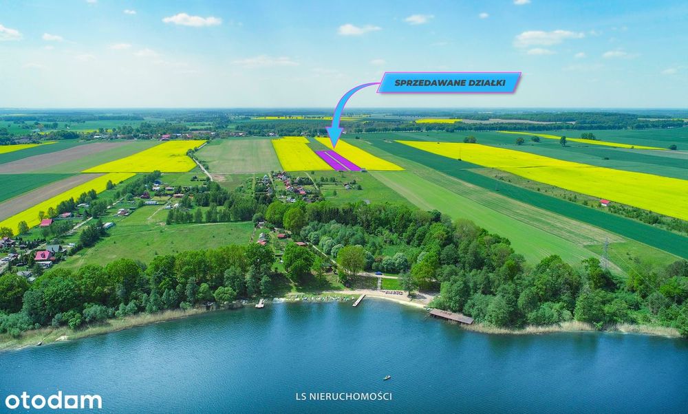 Działka nad jeziorem