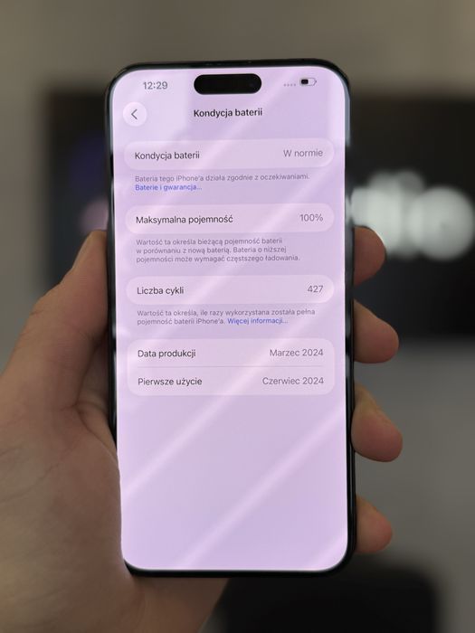 RATY 0% iPhone 15 Pro Max 256GB BATERIA 100% GWARANCJA 12 miesiecy!!!