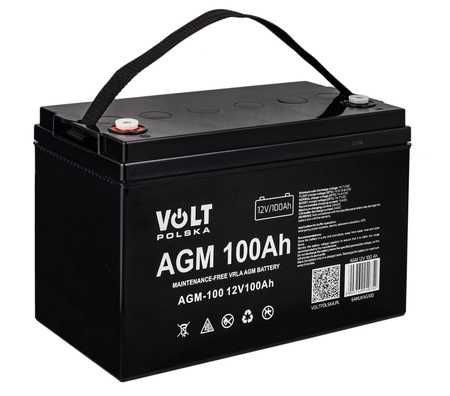 Акумулятор для ДБЖ Volt Polska  AGM  12V 100 Ah 6AKUXAG100