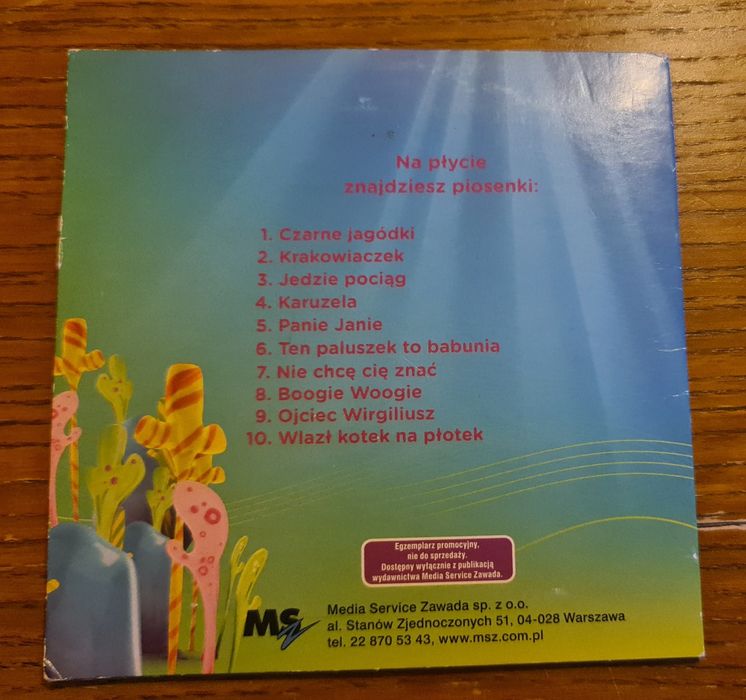 CD z piosenkami dla dzieci z programu Rybka Minimini