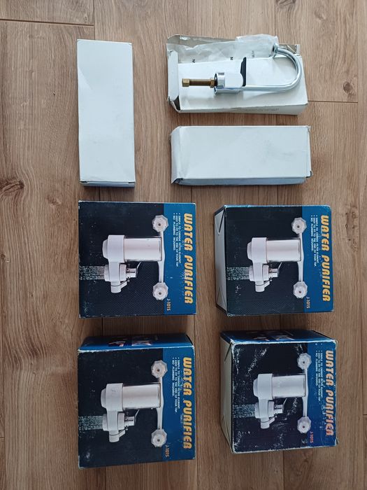 3 krany do wody pitnej i 4 filtry do wody