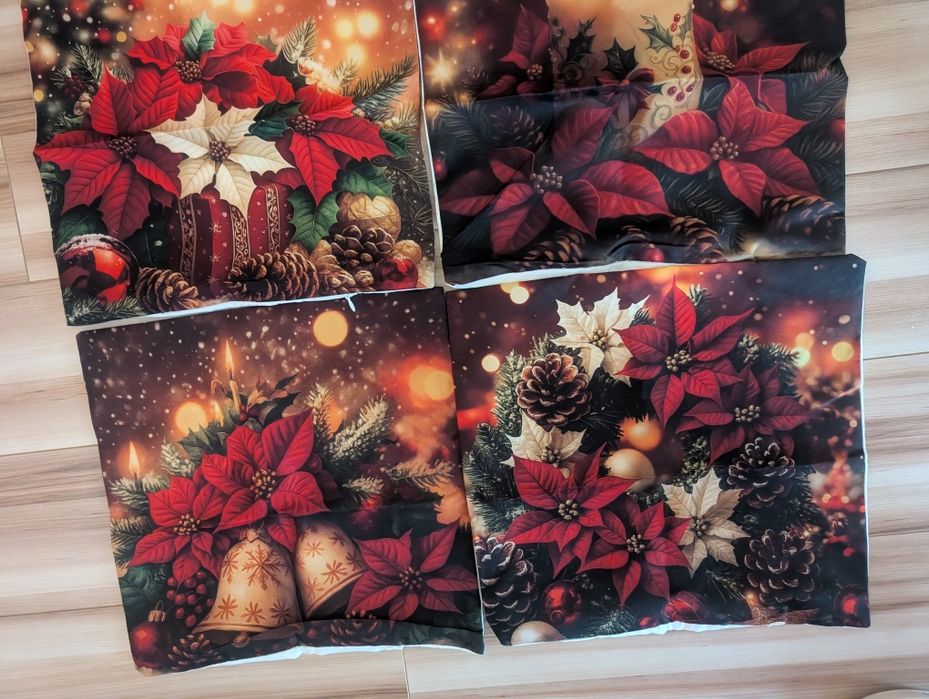 4x poszewka  poszewki dekoracyjne świąteczne 35x35