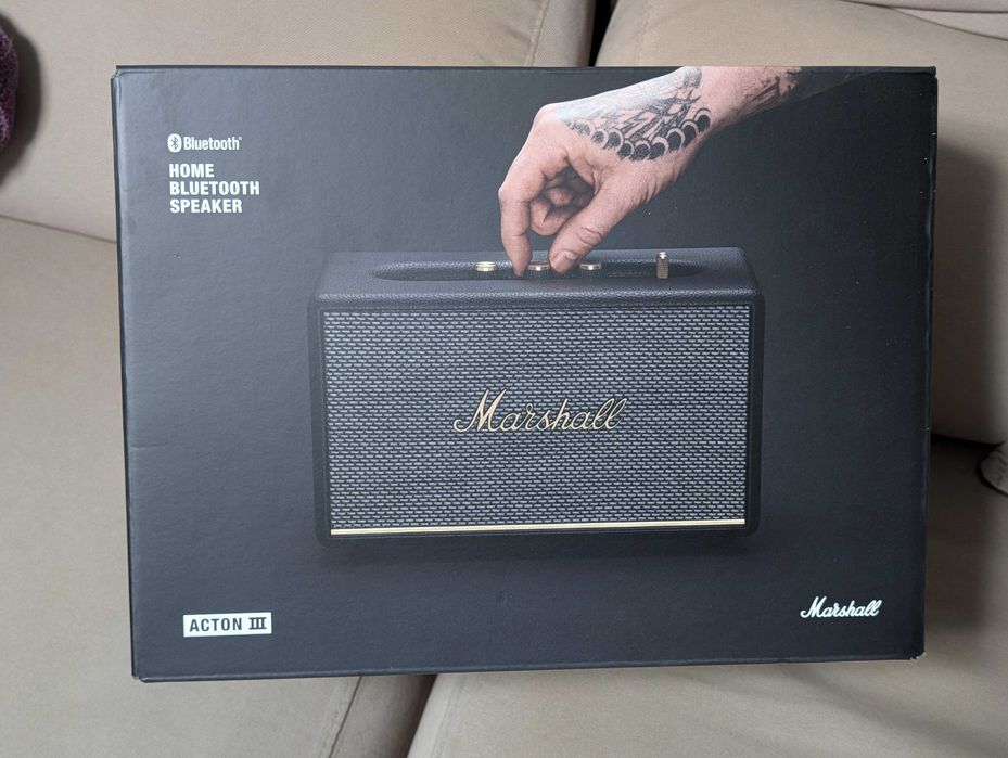 Coluna bluetooth Marshall Acton III, nova, fatura, garantia - SELADA