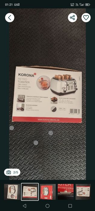 Nowy toster korona
