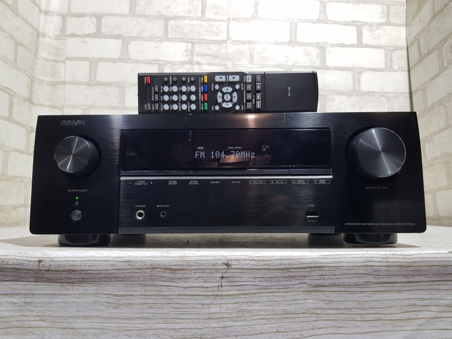 7.2 AV ресивер DENON AVR X1700,+1,7*145Вт Wi-Fi 8K, Bluetooth,Spotify
