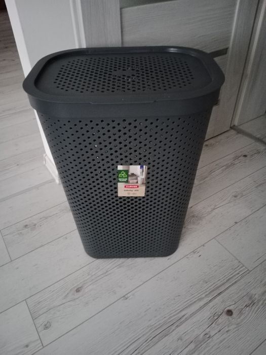 Nowy KOSZ POJEMNIK  PRANIE INFINITY CURVER 60L grafitowy szary grafit