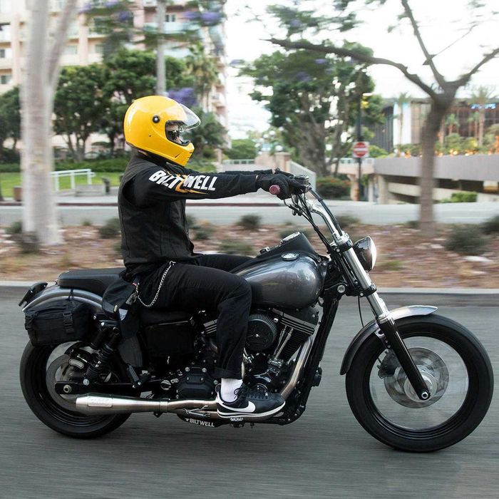 Capacete Biltwell Lane Splitter Gloss Yellow Tamanho XS