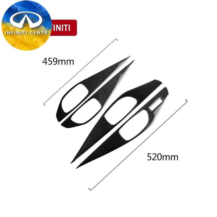 Внутренняя ручка Infiniti Q50 14-20 отделка из углеродного волокна