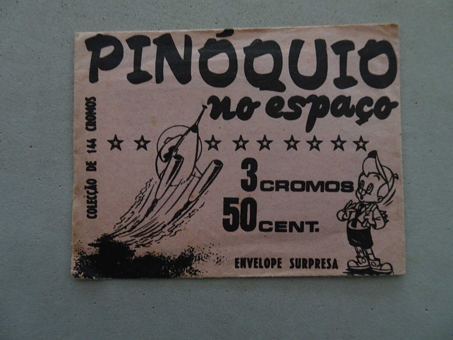 Carteira de cromos fechada Pinóquio no Espaço