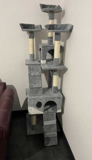Drapak dla kota NOWY wysoki 170cm wieża legowisko dwa domki solidny