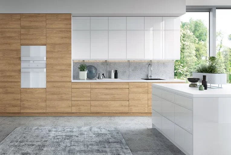 Meble szafki wiszące Ikea biały połysk Voxtorp