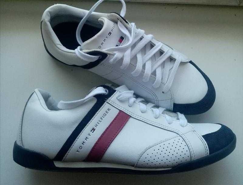 Чоловічі шкіряні кросівки tommy hilfiger (оригінал)