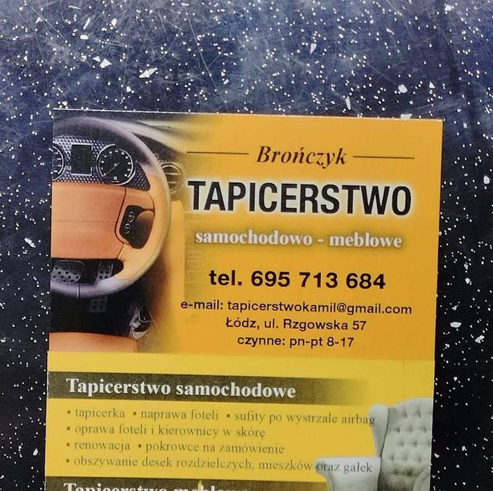 Tapicerstwo samochodowe meblowe