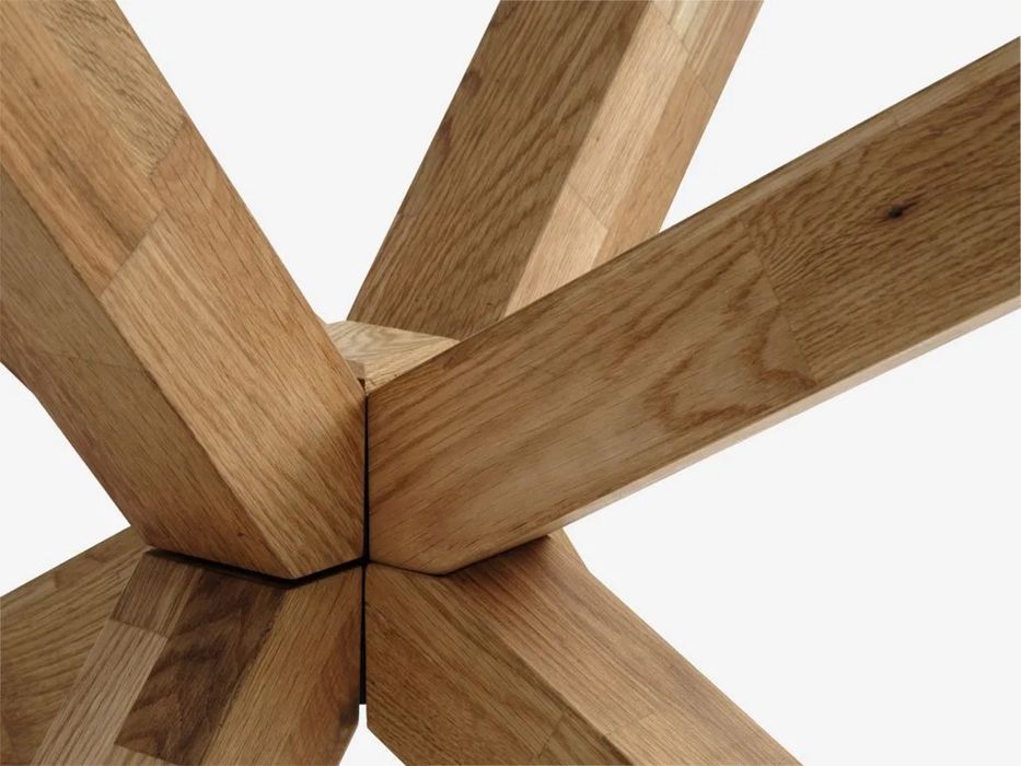 Mesa de jantar AGERBY 90x160 vidro/carvalho natural JYSK