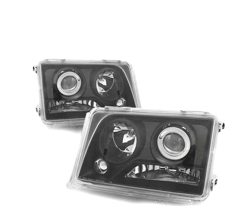 FARÓIS MERCEDES W124 93-95 PRETO