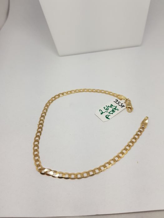 Złota bransoletka splot pancerka złoto 585 Długość 19cm