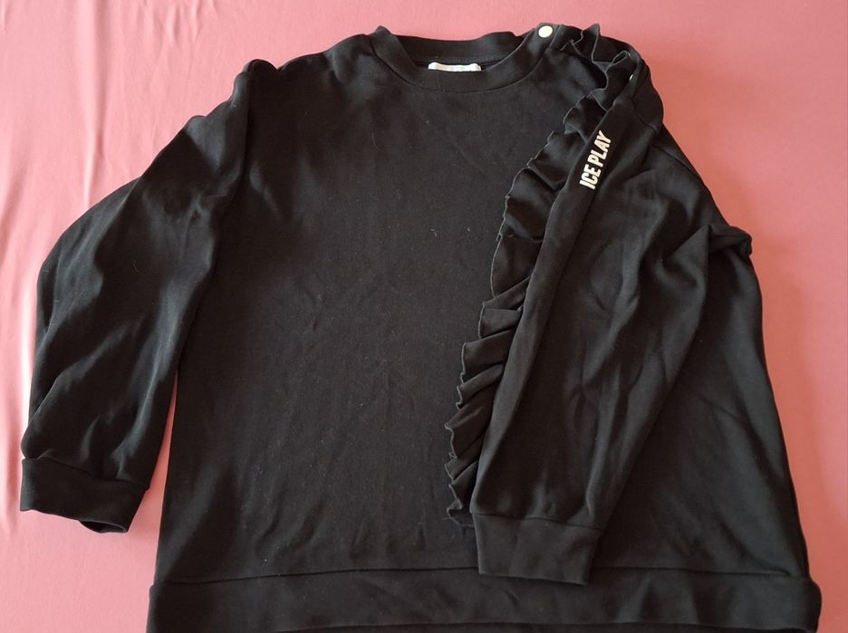 Bluza czarna ciepła ICE PLAY bawełna