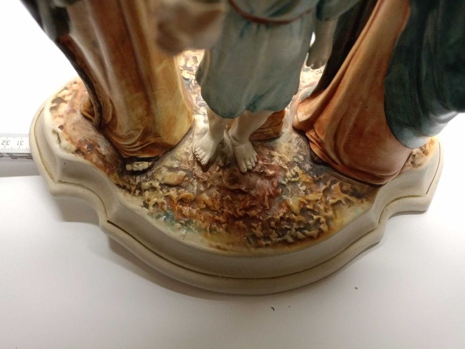 Wielka figura Capodimonte Matka Boska parcelana-