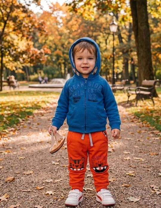 Трикотажний набір для хлопчика, кофта+штани, 12-18 міс, 86см