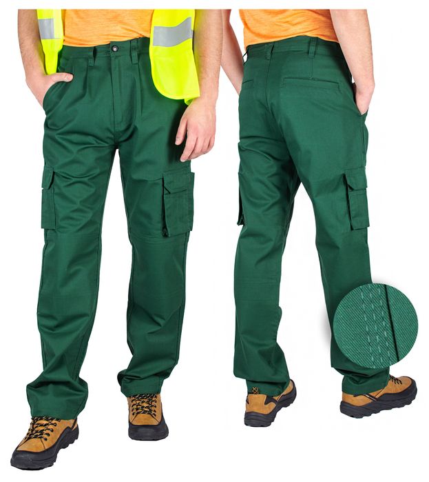 Spodnie Robocze Bhp Ochronne Z Kieszeniami W34 L34.
