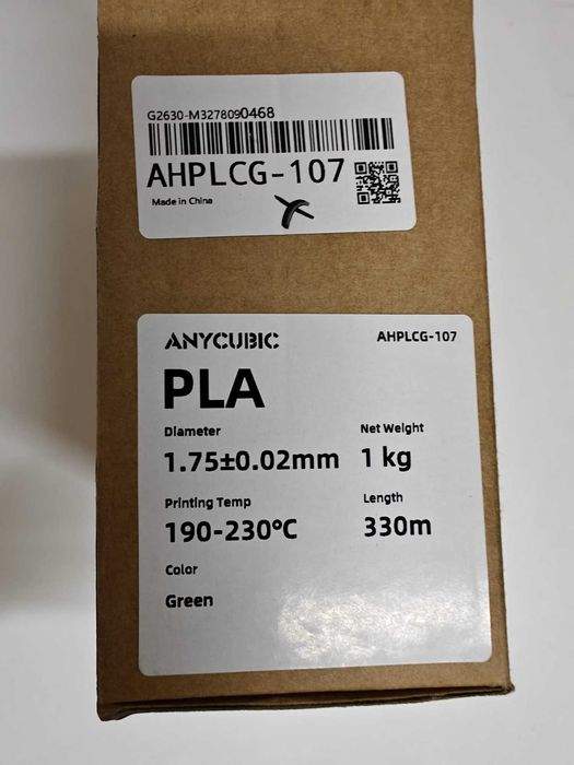 Filamento PLA Anycubic Original - VERDE – Disponibilidade Imediata!