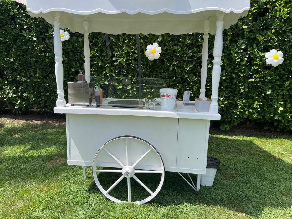 Crepes, gelados , pizzas , pipocas , algodao doce