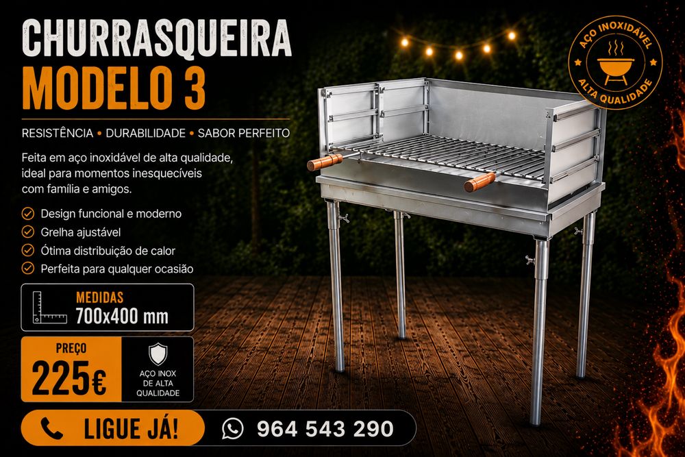 Churrasqueita inox