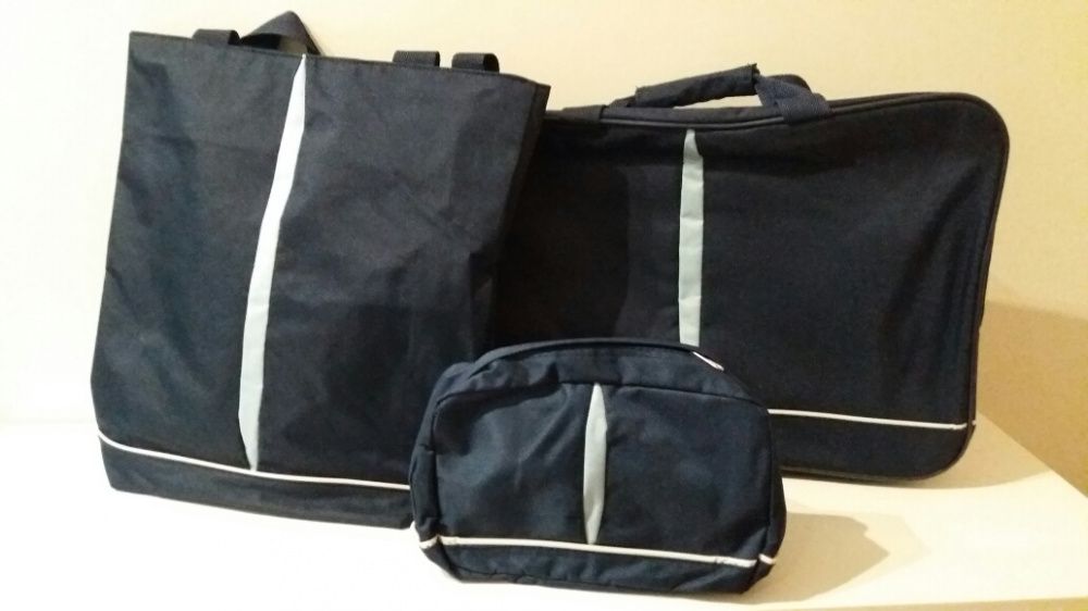 Conjunto de malas azuis