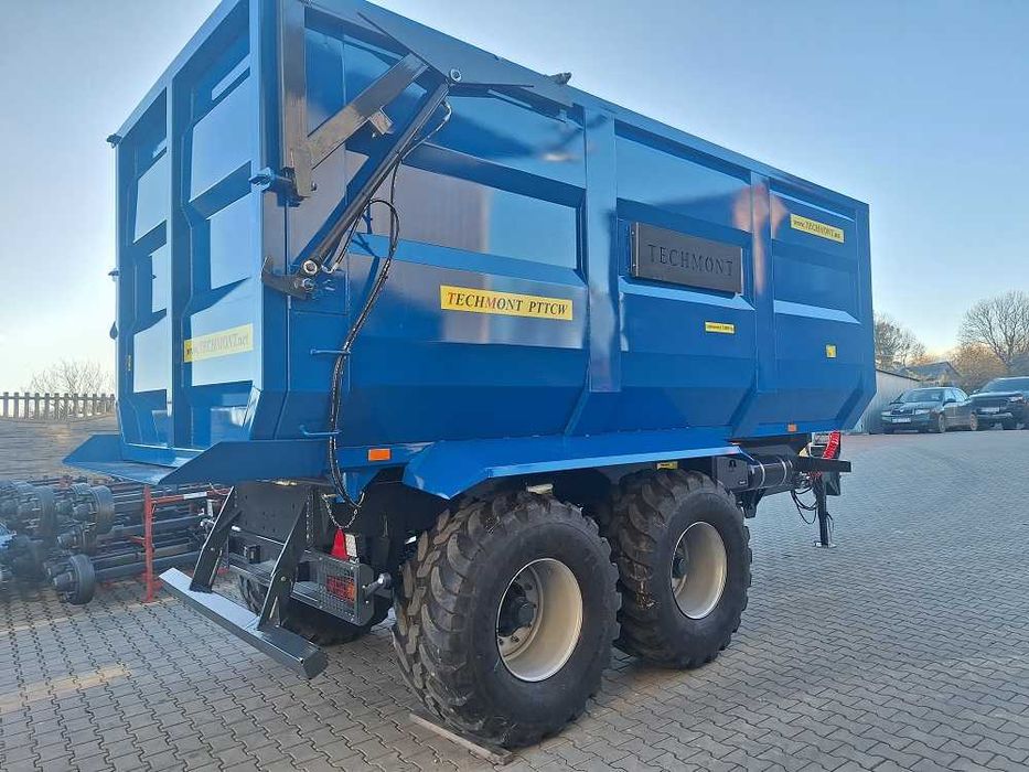 Przyczepa Skorupowa oś skrętna Techmont 14T