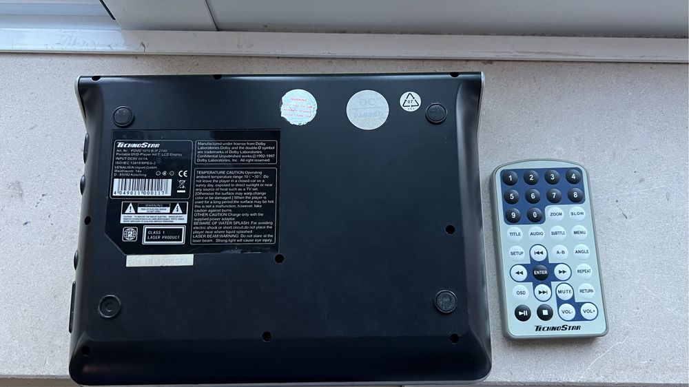 Leitor de DVD portátil TechnoStar para peças