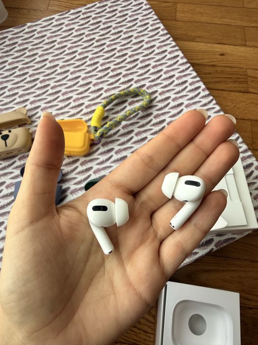 AirPods Pro 1ª geração originais + caixa + pontas novas + extras