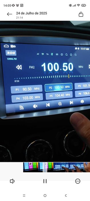 Rádio Android para Toyota Yaris Novo