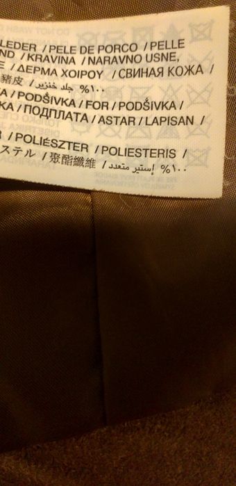 Casaco de pele de porco