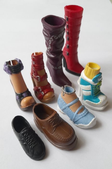Mix zestaw komplet 8 butów bucików lalka Barbie Ken Doll My Scene shoe