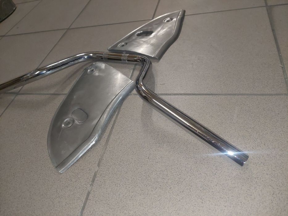 Nowy kpl oslony boczne boczki rama romet komar+kierownica pl